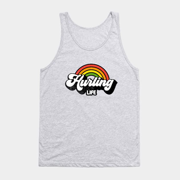 Groovy Rainbow Hurling Life Tank Top by rojakdesigns